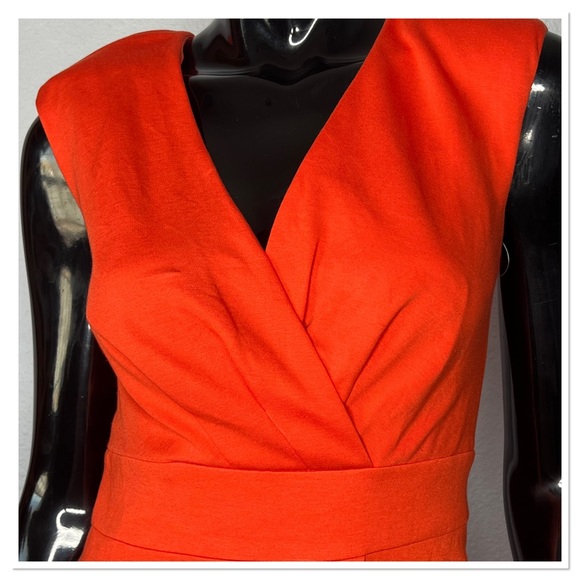 Trina Turk Faux Wrap V-Neck Rayon Blend Dress Sz 2 - Picture 3 of 9